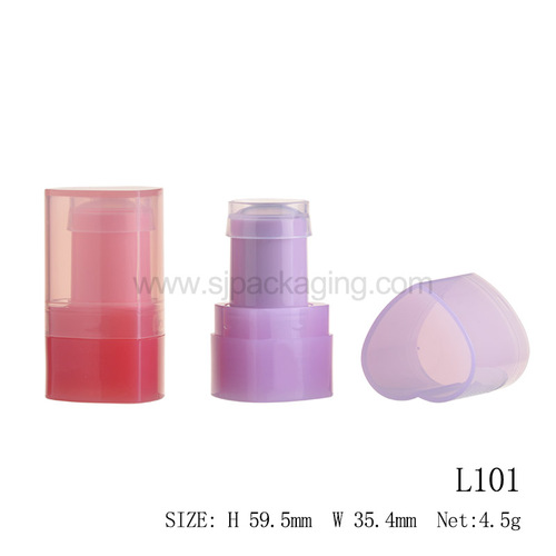 spec for Heart Shape Cosmetic Stick Packaging L101 spec for Heart Shape Cosmetic Stick Packaging L101