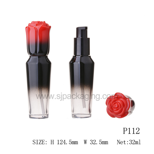 spec for 32m Flower Pump Cosmetic Bottle P112