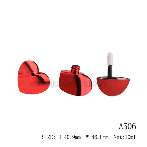 spec for Heart shape lip gloss tube A506