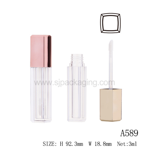 spec for 3ml Square Lip Gloss Tube A589