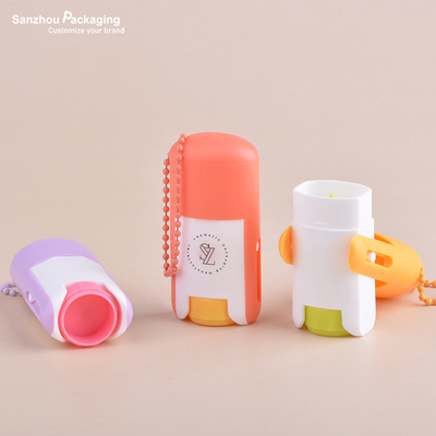 6g Flat Chapstick Tube with Keychain | M067