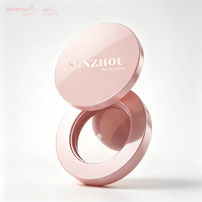 5g Round Shape Magnet Compact Powder Container with Mirror I198