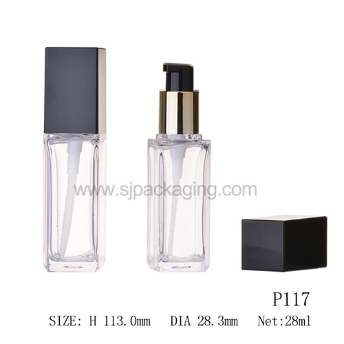 dimensions for 28ml liquid cosmetic bottle P117
