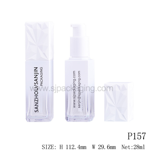 dimensions for 28ml liquid cosmetic bottle P157