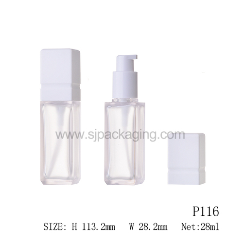 dimensions for 28ml liquid cosmetic bottle P116