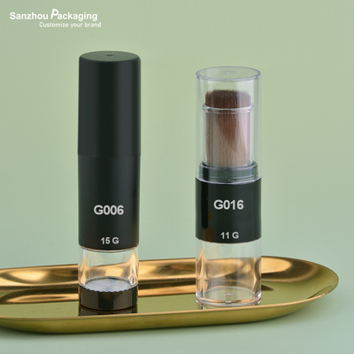 2 in 1 Custom Loose Powder Container with Built-in Brush | G006&G016