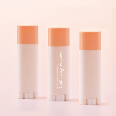 4g Oval Twist-up Lip Balm Chapstick Container with Rotary Button | F038