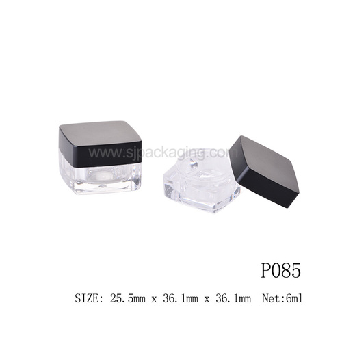 spec for P085 6ml Square Cream Jar